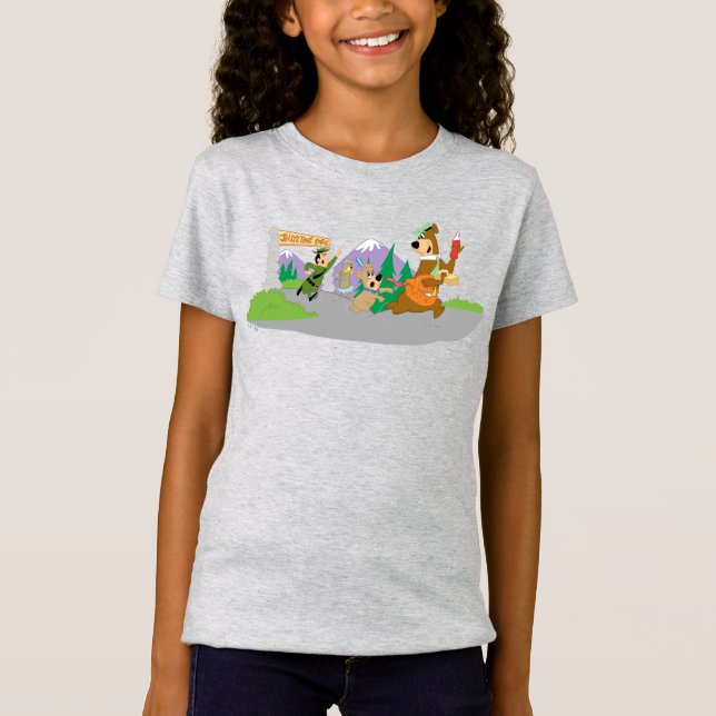 Camiseta Yogi Bear's Excelente Picnic Basket Escape (Frente)