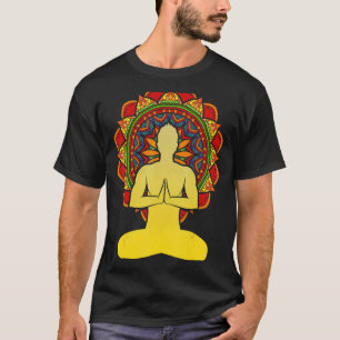 Camiseta Yogi Mandala Colorido Zen Budista Espiritual Medit