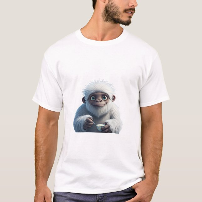 Camiseta Yogurt Yeti. (Frente)