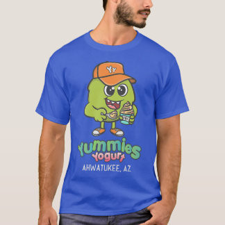 Camiseta Yogurte gelado iogurte iogurte, boba teas-escuras