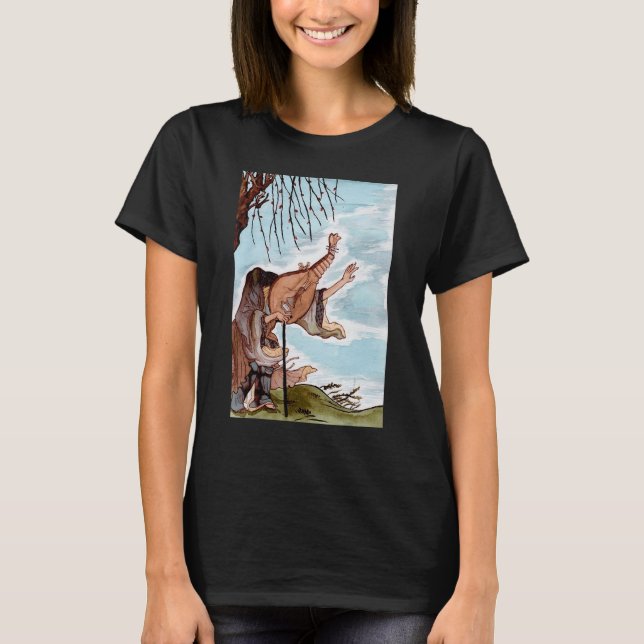 Camiseta Yokai Biwa Boku Monk Demonic Biwa Demon Spiri (Frente)