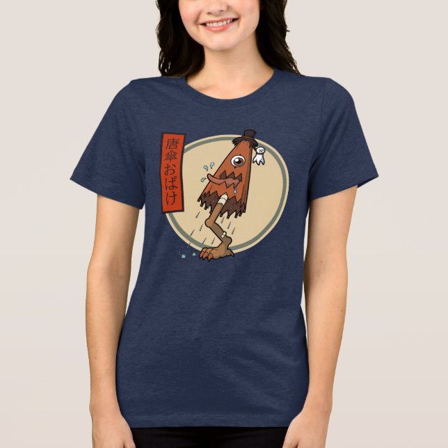 Camiseta Yokai Karakasa-obake Clássico - Folclore Japonês (Frente)