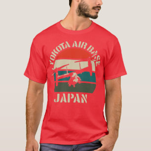 Camiseta Yokota Air Base Vintage Sunset Osprey Tokyo Japão