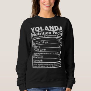 Camiseta Yolanda Nutrição Fata Yolanda Nome Birthday Shi