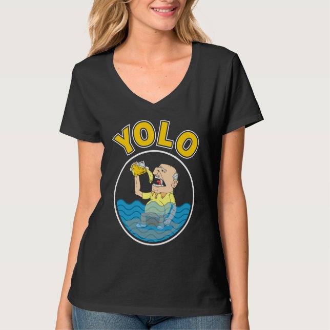 Camiseta YOLO Drinking (Frente)