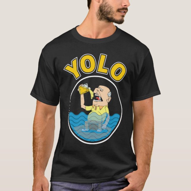 Camiseta YOLO Drinking (Frente)