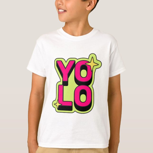 Camiseta YOLO Funky Impressão (Frente)