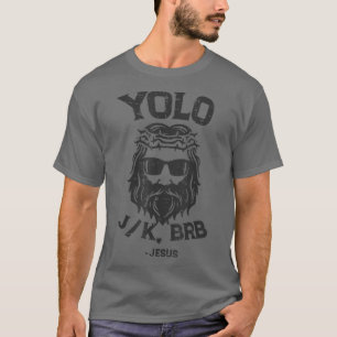 Camiseta Yolo Lol Jk Brb Jesus Natal X-Mas Religião Ch