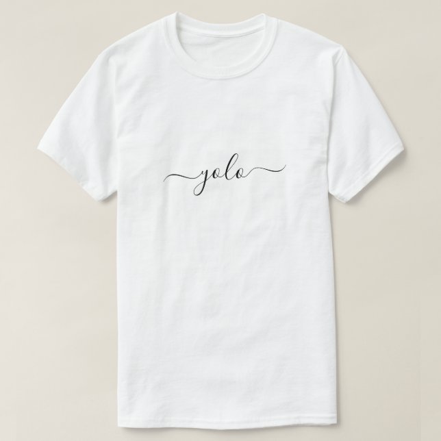 Camiseta YOLO Minimalist (Frente do Design)