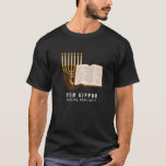 Camiseta Yom Kippur Menorah Shfar Reze Em Jeito De Dormir<br><div class="desc">Yom Kippur Menorah Shfar Reze Dormindo.</div>