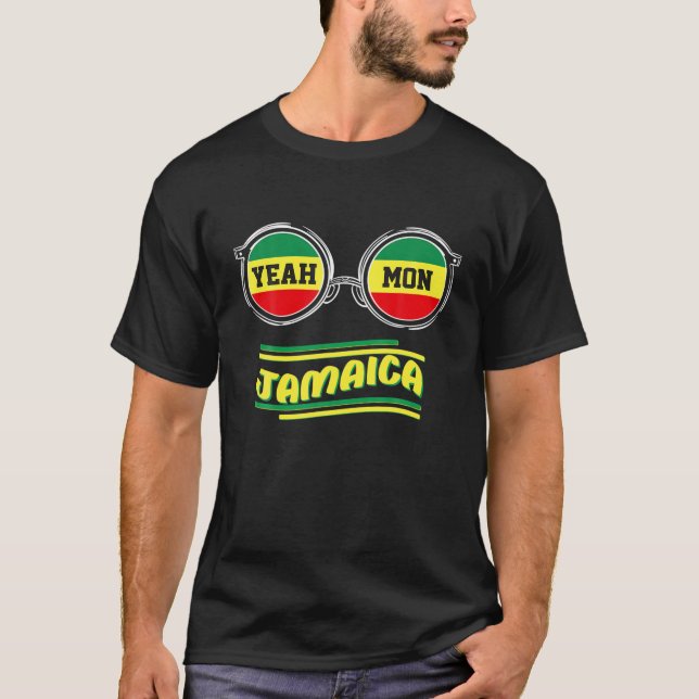 Camiseta Yon Jamaican Vacin Jamaica Reggae Men Wome (Frente)