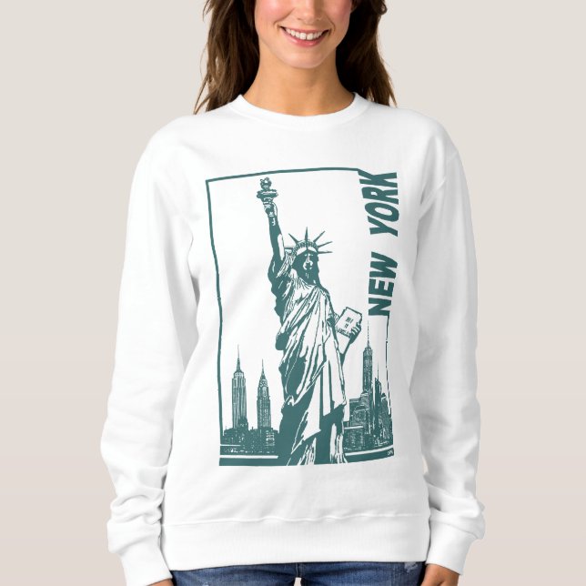Camiseta York-Estátua nova da liberdade (Frente)