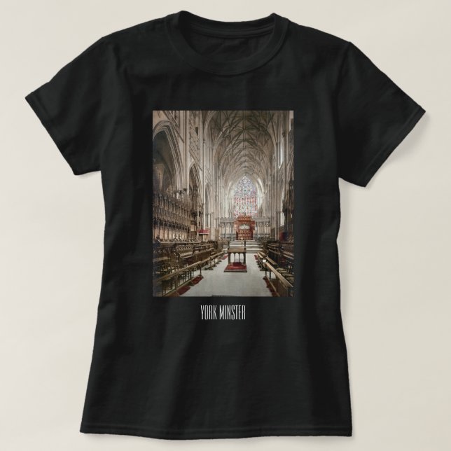 Camiseta York Minster, Inglaterra (c. 1900) (Frente do Design)