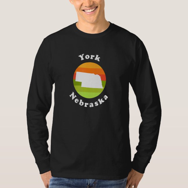 Camiseta York Nebraska Outdoors Sunrise NE Souvenir (Frente)