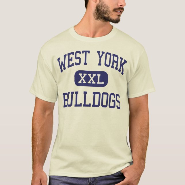 Camiseta York ocidental - buldogues - alto - York (Frente)