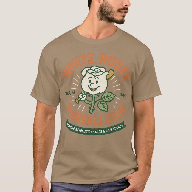 Camiseta York White Roses - Pensilvânia (Frente)