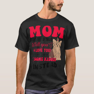 Camiseta Yorkie Dog Eu Amo O Meu Yorkie Dia de as mães Mãe 