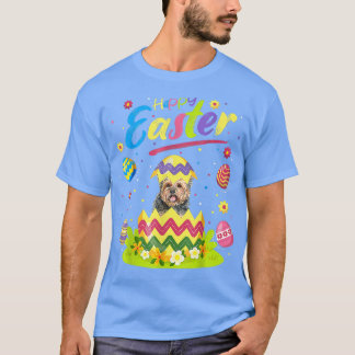 Camiseta Yorkie Dog Lover Funny Easter Egg Yorkie Happy Eas