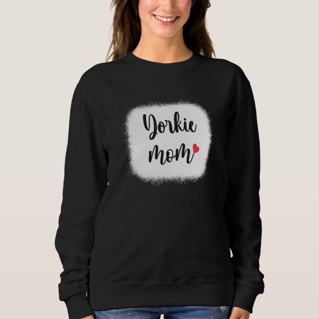 Camiseta Yorkie Dog Mom Womens Yorkshire Terrier (Frente)