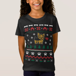 Camiseta Yorkie Dog Ugly Christmas Sweets Xmas