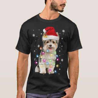 Camiseta Yorkie Dogs Árvore Natal Sweater Xmas Pet Animal