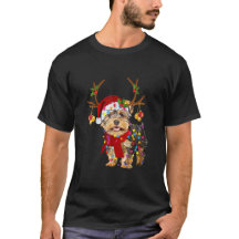 Yorkie Lovers Feliz Natal Yorkie Reindeer