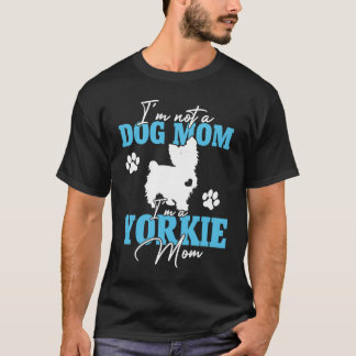 Camiseta Yorkie Mãe Cachorro Para Mulheres Yorkie Dia de as