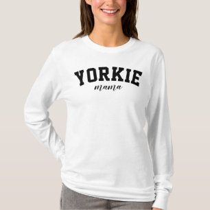 Camiseta Yorkie Mama Cute Yorkshire Terrier Dog College