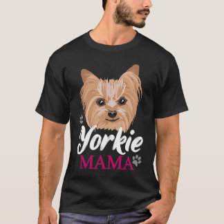 Camiseta Yorkie Mama Mãe Cute Yorkshire Terrier Dog