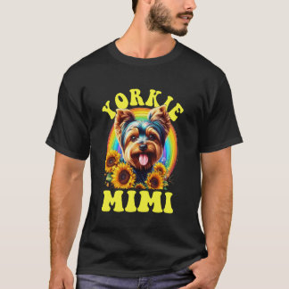 Camiseta Yorkie Mimi Yorkshire Terrier Cachorro Girassol Ma