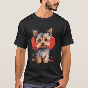 Camiseta Yorkie Owner Mãe Pai Yorkshire Terrier Dog Lover V