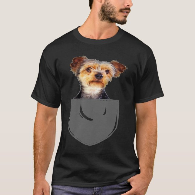 Camiseta Yorkie Pocket Dog (Frente)