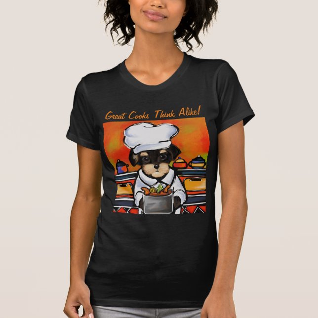 Camiseta Yorkie Poo Chef (Frente)
