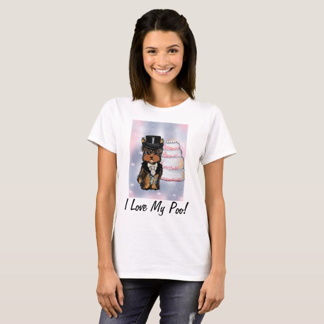 Camiseta Yorkie poo Groom (Frente Completa)
