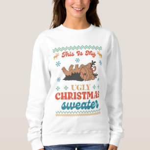 Camiseta Yorkie Ugly Christmas Sweater