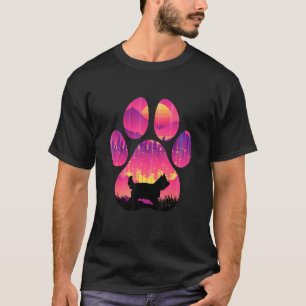 Camiseta Yorkiepoo Paw Mãe Pai Mulheres Cão Homens