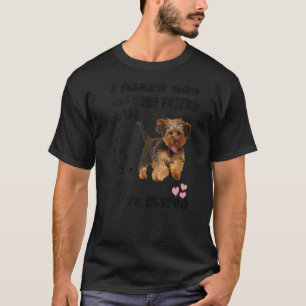 Camiseta Yorkipoo Cachorro Citação Mãe Yorkiepoo Pai Arte B