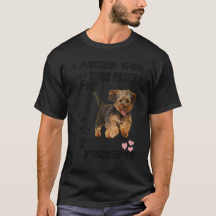 Camiseta Yorkipoo Cachorro Citação Mãe Yorkiepoo Pai Cute Y