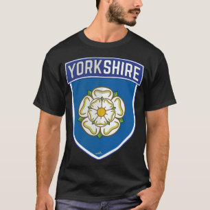 Camiseta Yorkshire County Shield White Rose, Inglaterra