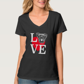 Camiseta Yorkshire Love Cute Heart Yorkshire