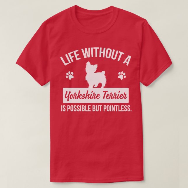 Camiseta Yorkshire Terrier 1 (Frente do Design)