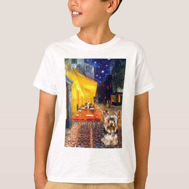 Camiseta Yorkshire Terrier 17 - Café Terrace (Frente)
