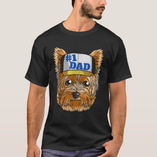 Camiseta Yorkshire Terrier 1 Yorkie Pai Dia dos Pais T Shir