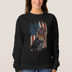 Camiseta Yorkshire Terrier American Flag Patriot