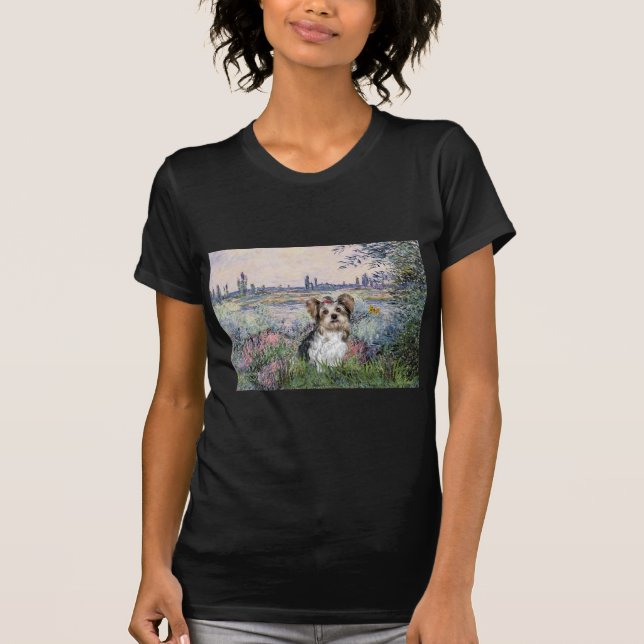 Camiseta Yorkshire Terrier (Biewer) - By the Seine (Frente)