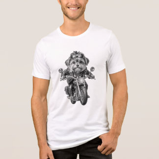 Camiseta Yorkshire Terrier Biker Dog