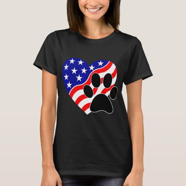 Camiseta Yorkshire Terrier Cat Paw Prin, De Julho (Frente)