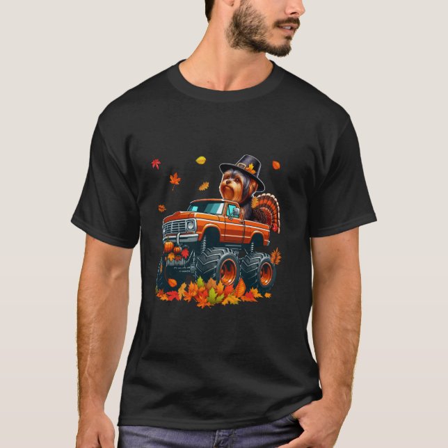 Camiseta Yorkshire Terrier Cosplay Turquia Monster Truck Th (Frente)