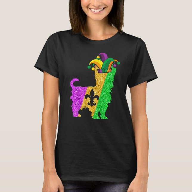 Camiseta Yorkshire Terrier Dog Pai Mãe Lover Funny Mardi Gr (Frente)