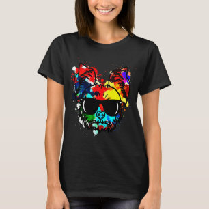 Camiseta Yorkshire Terrier Dog Paint Splat